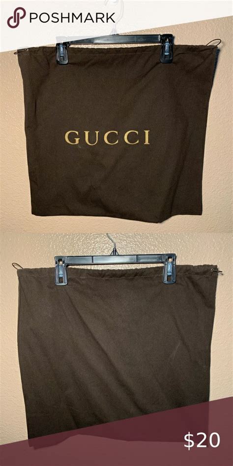 gucci dust bag brown|authentic Gucci dust bag.